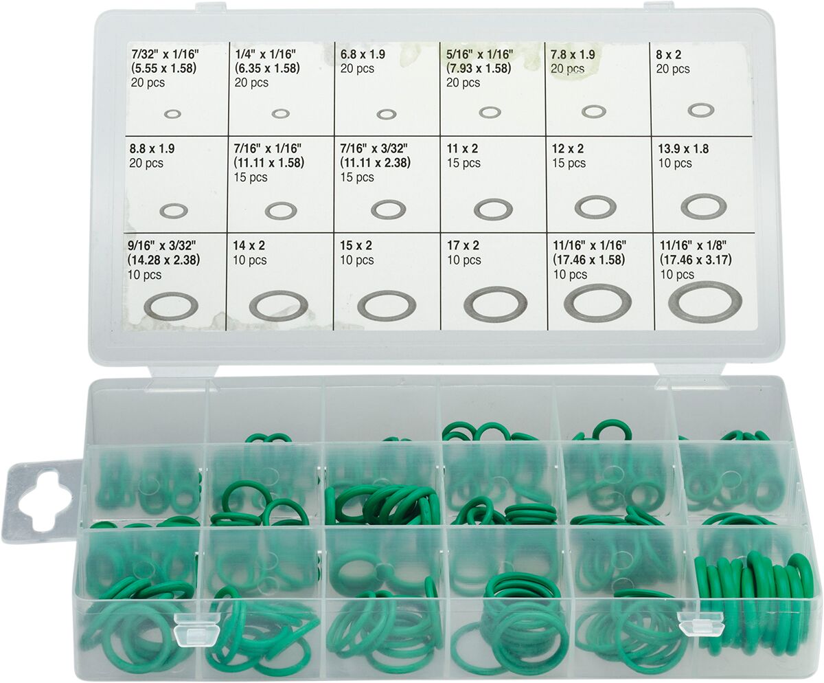 Universal Metric and SAE 270-Piece O-Ring Assortment