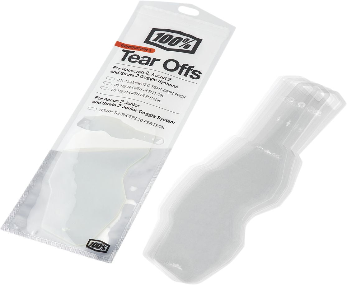 Youth Accuri 2/Strata 2 Goggle Tear-Offs